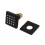 3X Shower Brass Square Massage Body Brushed Nickel Matte Black 2