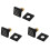 3X Shower Brass Square Massage Body Brushed Nickel Matte Black 1