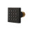 3X Shower Brass Square Massage Body Brushed Nickel Matte Black 6