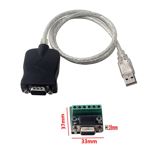 Périphérique de port série USB 2.0 vers RS485-485 RS422-422 DB9 COM 2