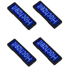 Bluetooth LED-Namensschild, wiederaufladbar, Leuchtschild, LED-Anzeige, Typ 5