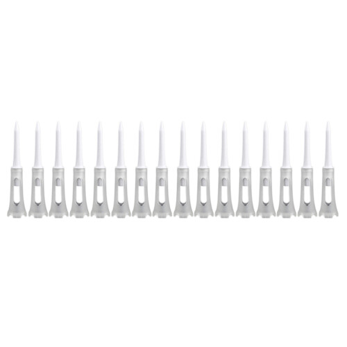 50 stuks golftee dubbellaags plastic bal tee zacht laag wit 1
