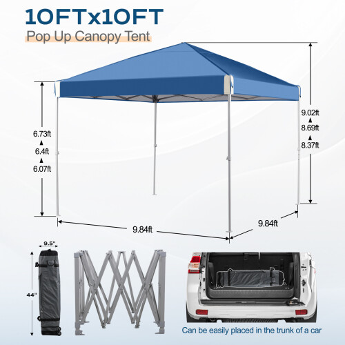 3mx3m Outdoor Pop-Up Canopy Tent With Sandbags 2