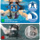 Snorkelmask Hopfällbar Dykmask Set med Kamerafäste, Blå 6