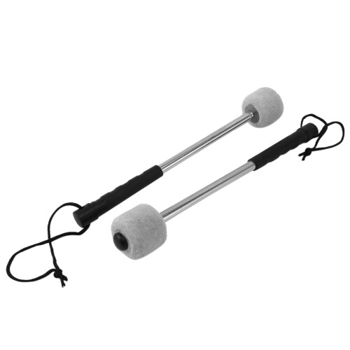 2 pezzi di bacchette per grancassa, testa in feltro, bacchette per percussioni, bacchette per timpani 1