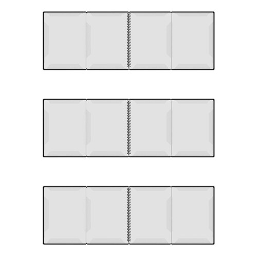3X Notmappar Notställstillbehör Notpärm