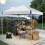3mx3m Outdoor Pop-Up Canopy Tent With Sandbags 3