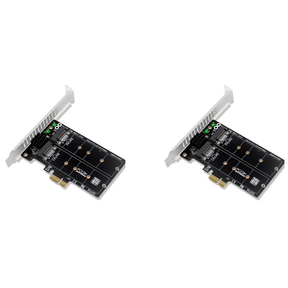 2X Ph58 M2 Sata To Pcie Adapter Card Pcie X1 To Ngff M2 Sata Ssd 4853004680664