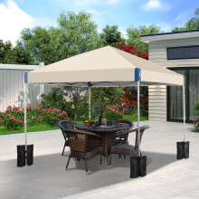 3mx3m Outdoor Pop-Up Canopy Tent With Sandbags