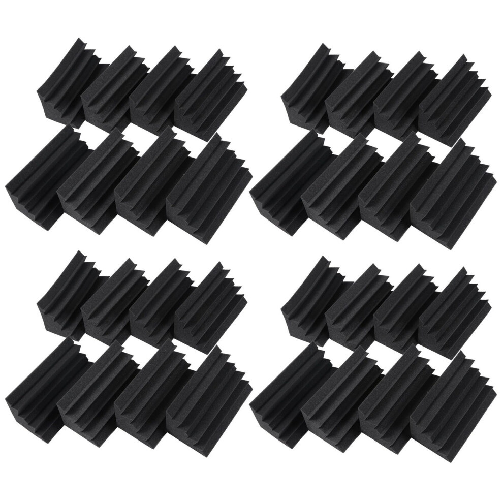 4.6 In X 4.6 In X 9.5 In Black Trap Acoustic Wall Foam (8Pcs, Black) 4853004688516