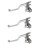 3x Motorfiets Voorste Koppelingshendel Hoofdcilinder 1