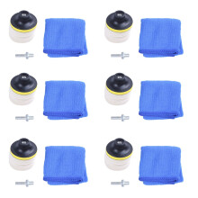 8PC 3inch 75mm Felt Polishing Pad Windscreen Glass Polishing Kit