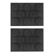 Silicone Hamburger Bread Forms Molds Baking Sheets Fit Half Pan Size
