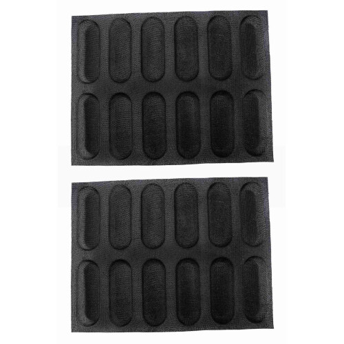 Silicone Pan-Non-Stick,Hot Dog Molds, Baking Mat Bread Mould