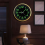 2X 12 Inch Round Large Luminous Wall Clock Glow in the Dark -Silver 2