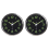 2X 12 Inch Round Large Luminous Wall Clock Glow in the Dark -Silver 1