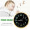 2X 12 Inch Round Large Luminous Wall Clock Glow in the Dark -Silver 5