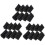 Akustická stěnová pěna Trap Black 4,6 x 4,6 x 9,5 palce (8 ks, černá) 1