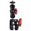 Speilreflekskamera Magic Arm Dobbel Hot Shoe Kulehode Klips Skjermbrakett 7