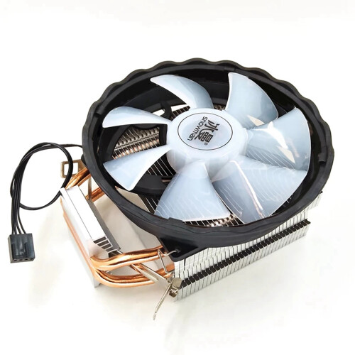 X200 CPU-køler 2 hedeledninger 120 mm lydløs blæser 4-bens PWM 1