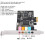 Κάρτα ήχου PCIe 5.1, κάρτα PCI Express Surround, στερεοφωνικός ήχος 3D 5