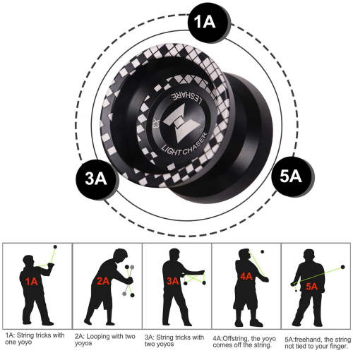 Yo-yo de compétition LIGHT CHASER X3, yo-yo en alliage pour débutants 2