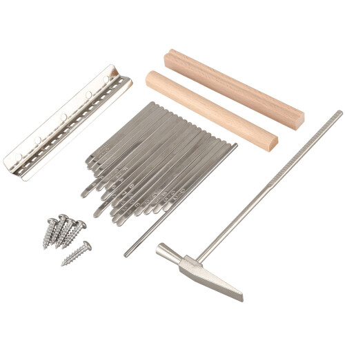 17 πλήκτρα Kalimba για πιάνο αντίχειρα, κλειδιά DIY + γέφυρα + κιτ κουρδίσματος 1