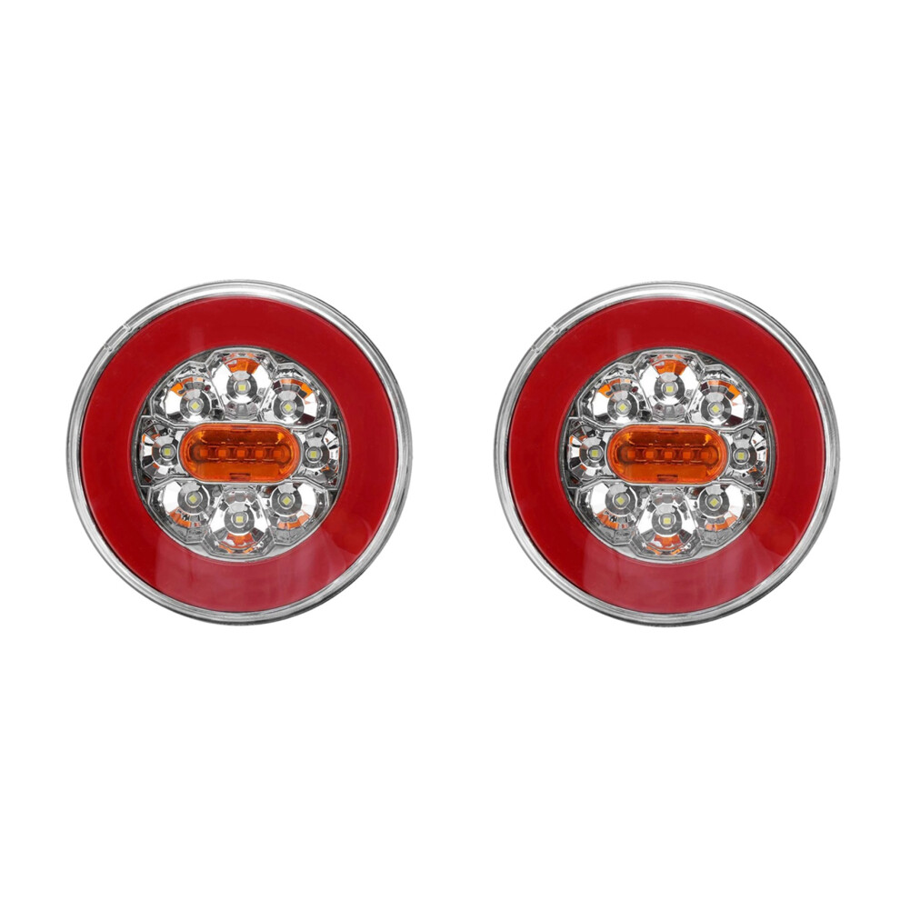 Round Led 4 In 1 Truck Tail 12-24V For Trailer Lorry Rv Light 4851216625237