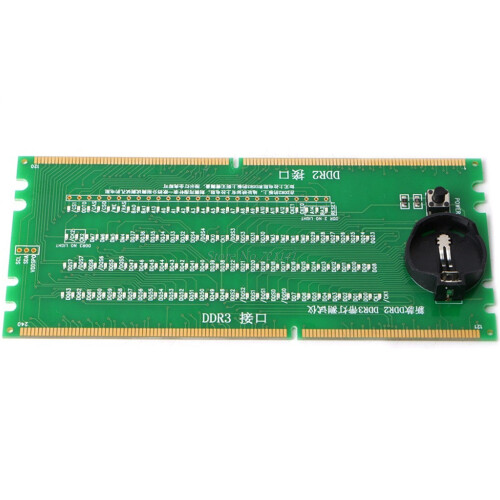 Testador iluminado 2 em 1 DDR2 e DDR3 para circuitos integrados 1