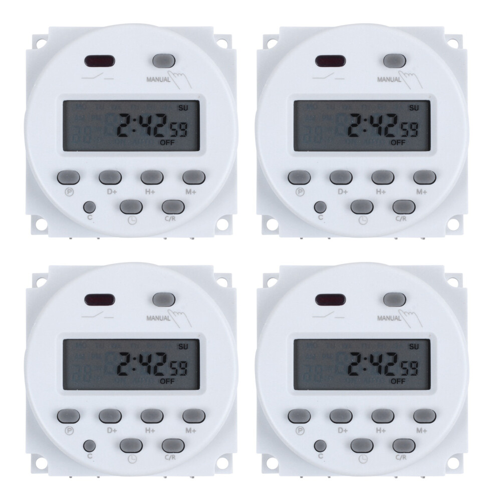 Dc12v Digital Lcd Power Programmable Timer Time Switch Relay 16A Amps 4851216628092