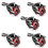 5X Collier Pendentif Griffes Perle Homme 1