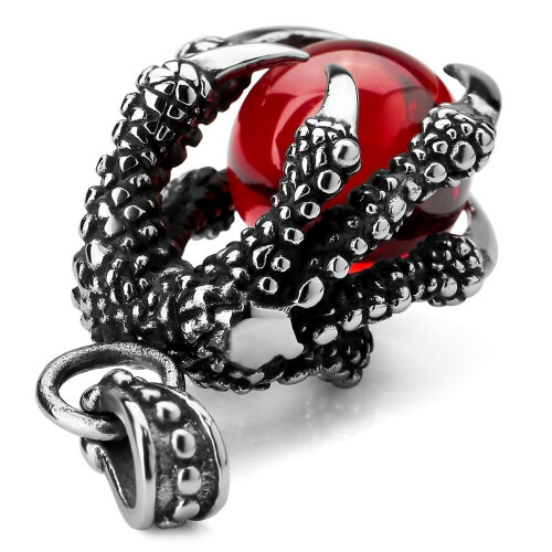 5X Collier Pendentif Griffes Perle Homme 1