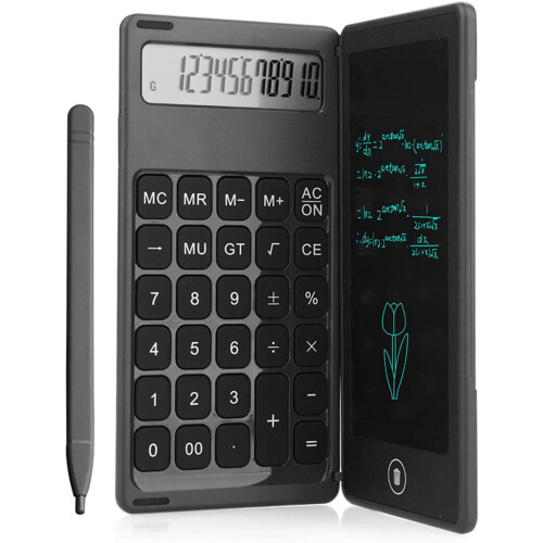 Tablet LCD de 6 polegadas para desenho e escrita com função de caneta stylus, preto 2
