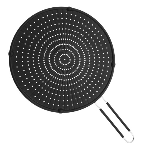 32 cm silikon sprutskjermbeskyttelse oljefettpannelokk for matlaging 2
