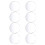Disco de acrílico transparente com 18 peças, folha de acrílico circular de 4 polegadas 2