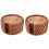 12Pcs/ Drink Coasters Set Round Tableware Rattan Weave Diameter 8Cm 1