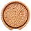 12Pcs/ Drink Coasters Set Round Tableware Rattan Weave Diameter 8Cm 3