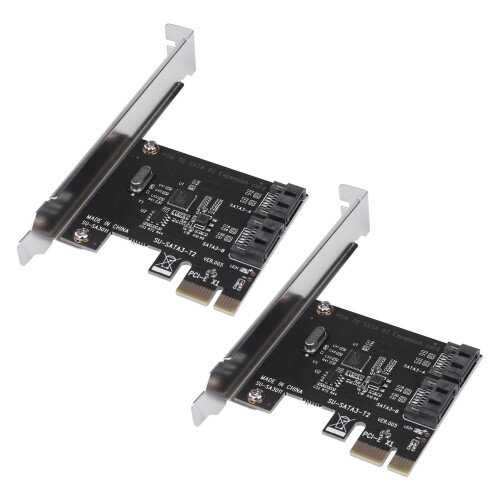 2X PCIe Express to SATA3.0 2-Port SATA III 6G Controller Card