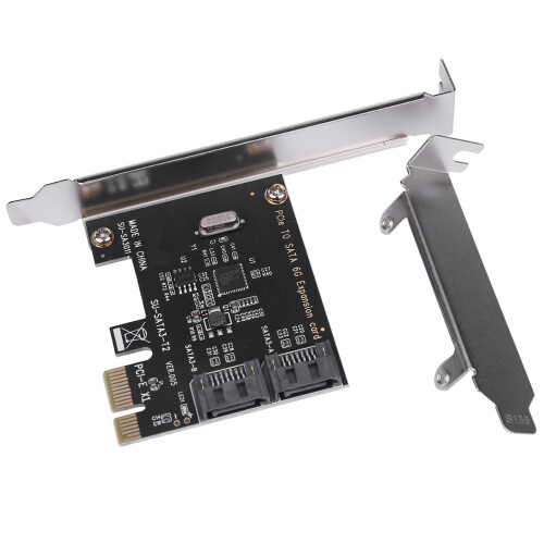 2X PCIe Express to SATA3.0 2-Port SATA III 6G Controller Card 1