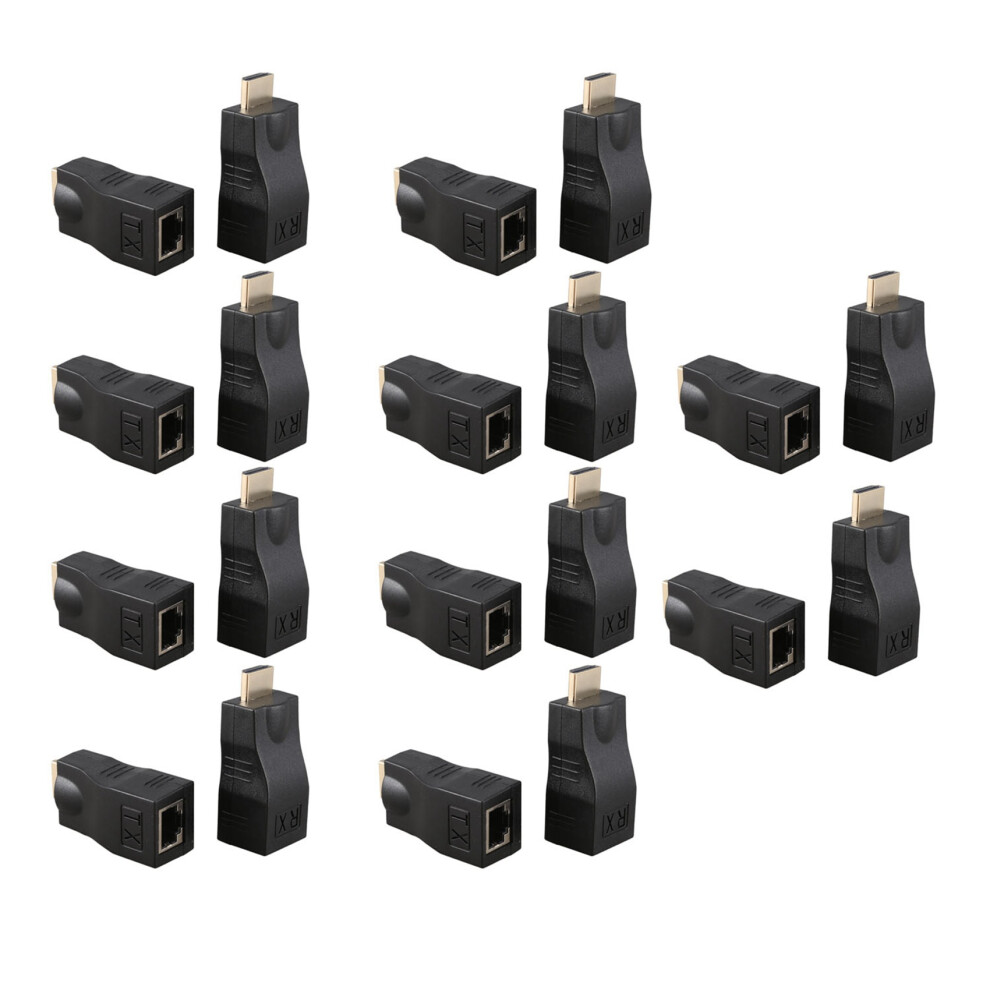 4K 3D 1.4 30M To Rj45 Over Cat 5E/6 Network Lan Ethernet Adapter 4851216652325