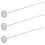 3x kompostjordtermometer 50 cm langt rustfritt stål måleinstrument 1
