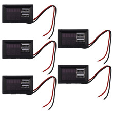 Rotes LED-Digitalanzeige-Voltmeter für Fahrzeugausgang 12,6 V Batterie