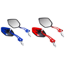 4PCS/Set Universal Motorcycle Rearview Mirrors Motorbike 360 Degree Rotation Mirrors 8 / 10mm Black+ & Black + Red