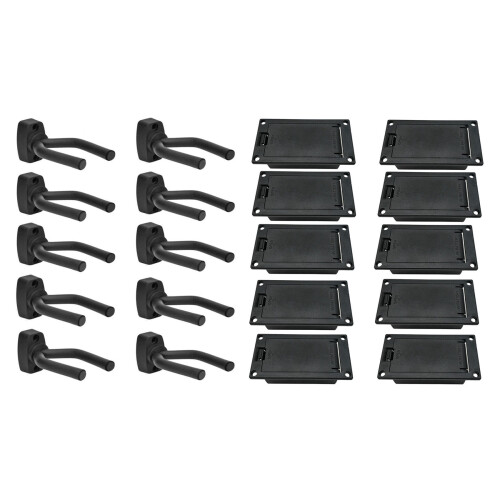 10 τεμάχια Hook Rack Wall Mount Home Studio Display για κιθάρα-μπάσο