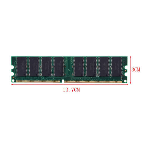 DDR 1GB hukommelse PC3200 400MHz desktop til RAM CPU GPU ikke-ECC 184 pins 1