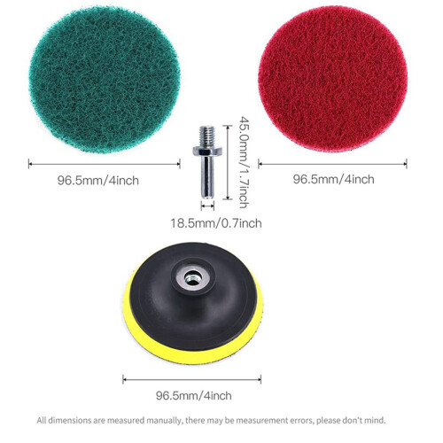 11Pcs Power Scrubber Brush Set Polishing Pad for Drill Cleaning Tool 2