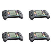 4x draagbare 3,5-inch LCD-gameconsole met ingebouwde 23+26 games (zwart)