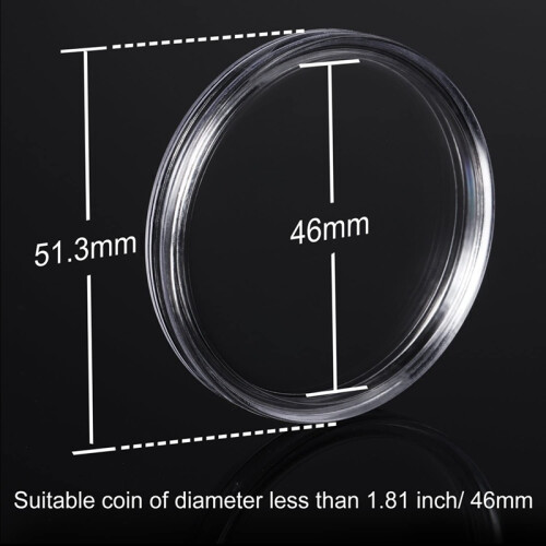 46 mm mynthållarpackning för myntsamlingsmaterial 2