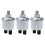 3X Universal Öldrucksensor 0 bis 10 Bars Teil 10Mm Stecker 1