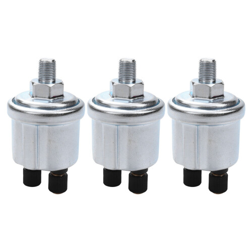 3X Universal Öldrucksensor 0 bis 10 Bars Teil 10Mm Stecker